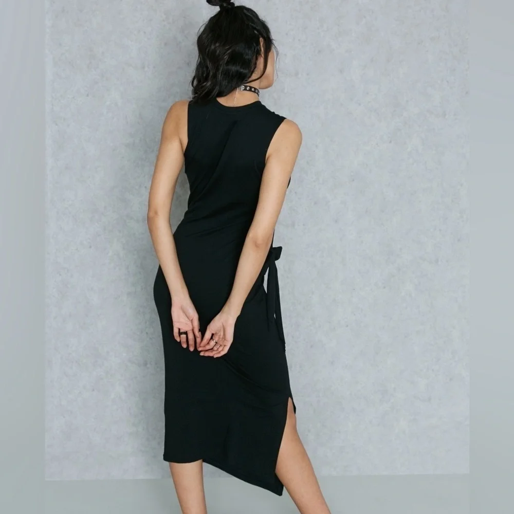 Cheap Monday | XS | Side Split Tie Waist Dress - Picture 2 of 2